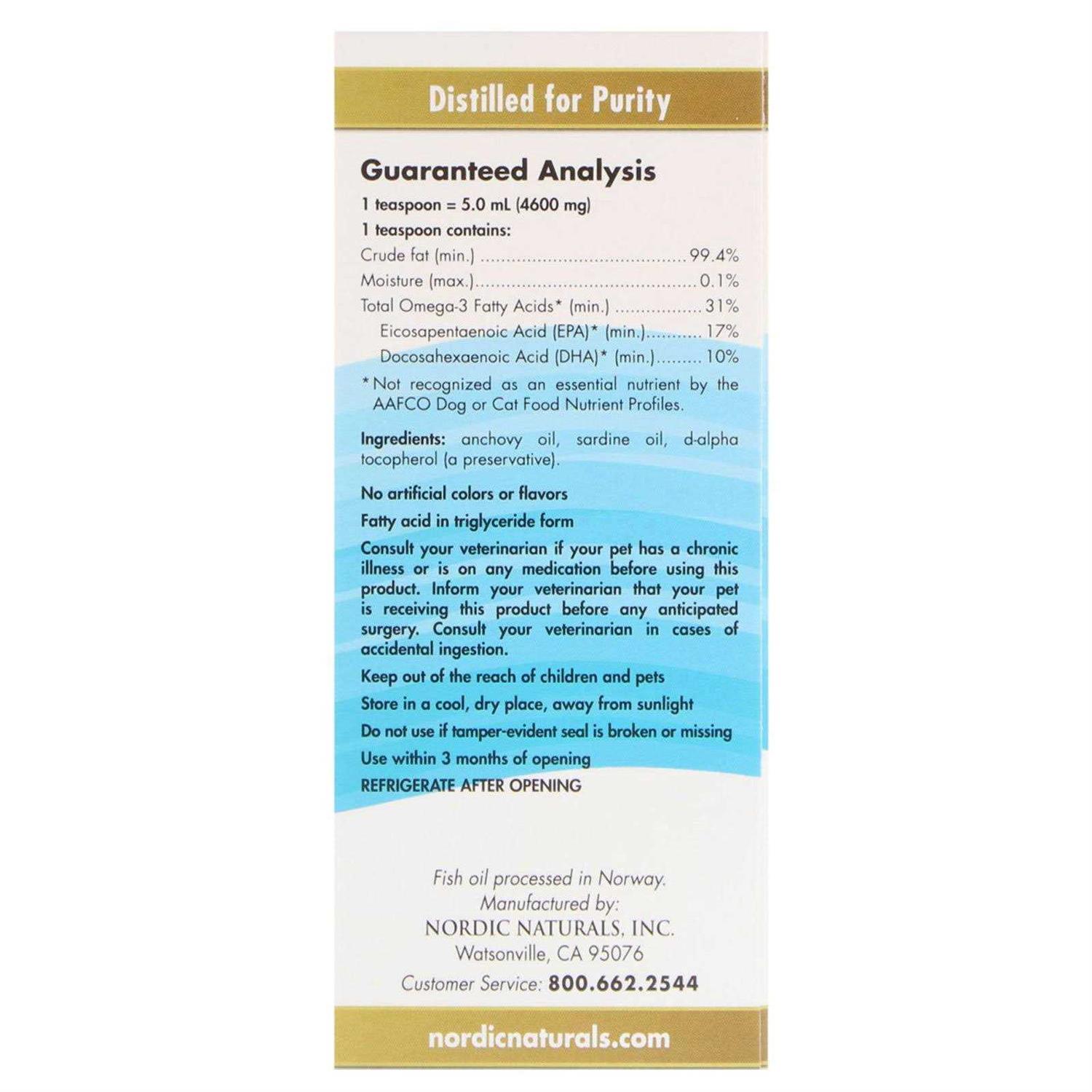 Nordic Naturals Omega 3 Pet