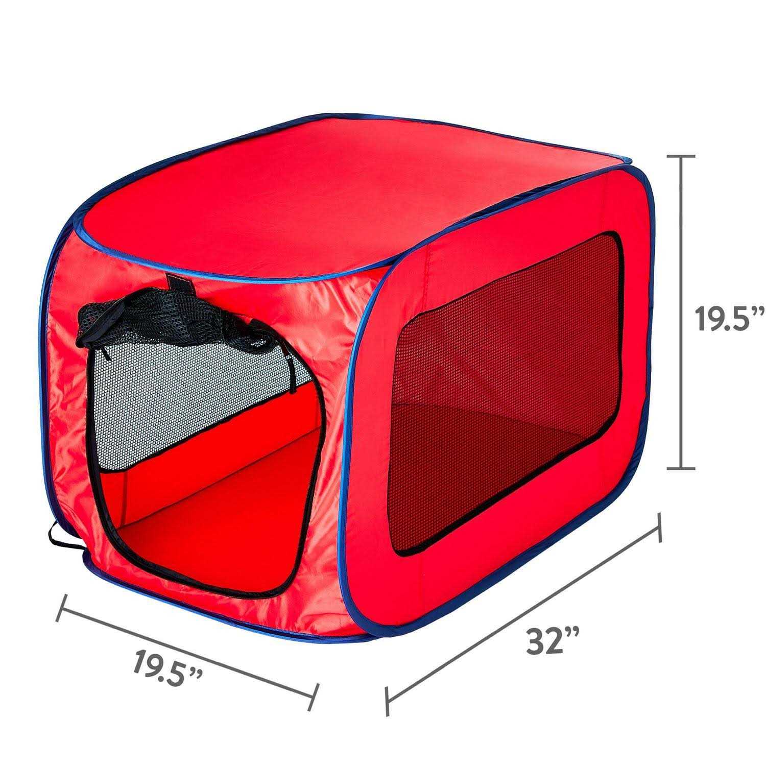 Vibrant Life Dog Kennels One Piece Soft-Sided 32 inch Pop-up Mesh Pet Kennel - Pet Supplies online store