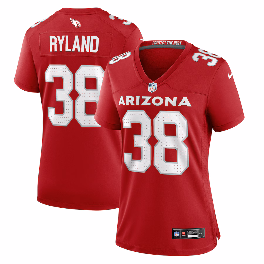 Women's Arizona Cardinals Chad Ryland Nike Cardinal Team Game Jersey
