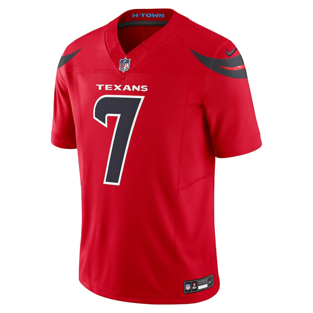 Men's Houston Texans C.J. Stroud Nike Red Vapor F.U.S.E. Stitched Limited Jersey