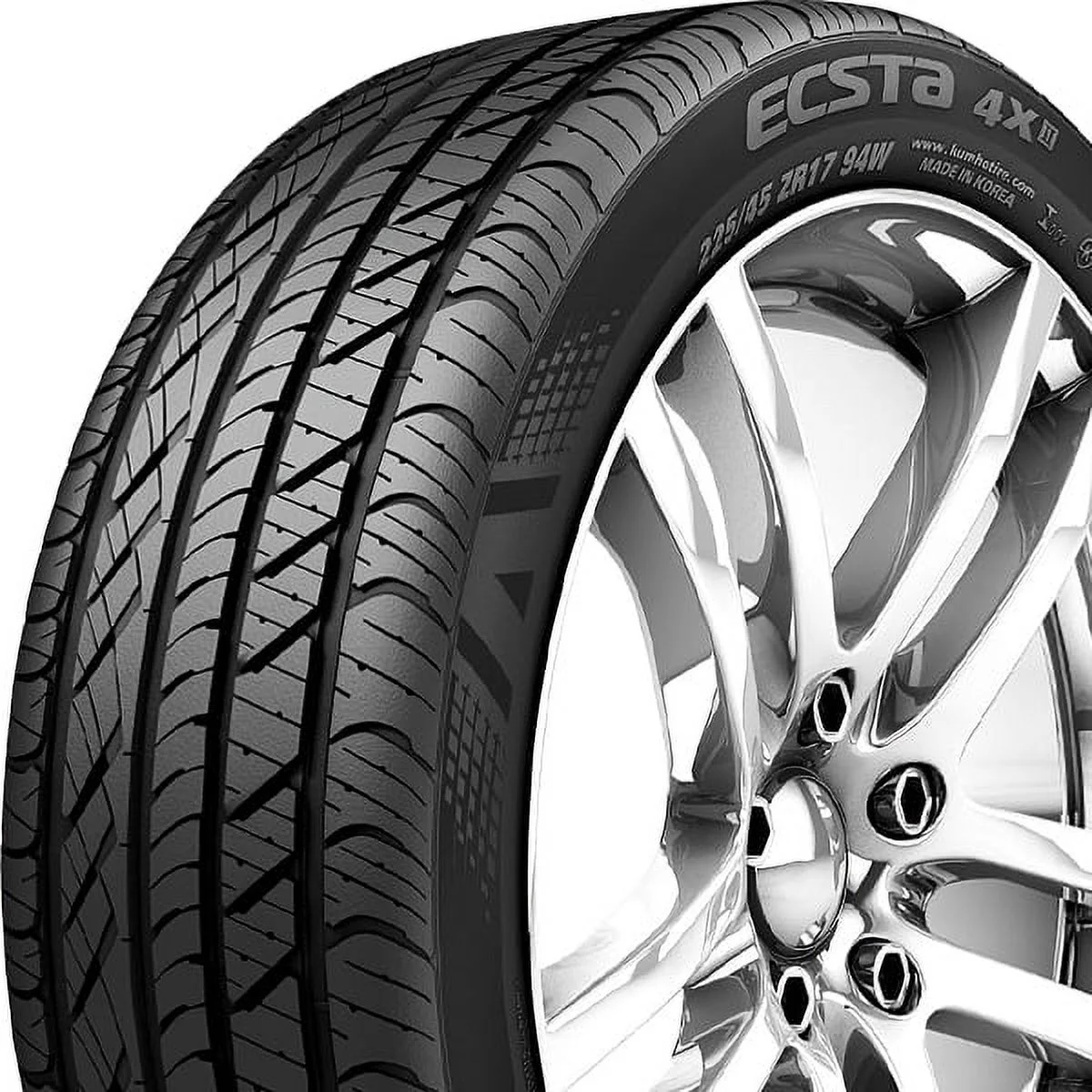 Kumho Ecsta 4X II KU22 255/35R20 97 W Tire Fits: 2017-18 Audi Q3 Technik. 2016-17 Buick Regal Sport Touring