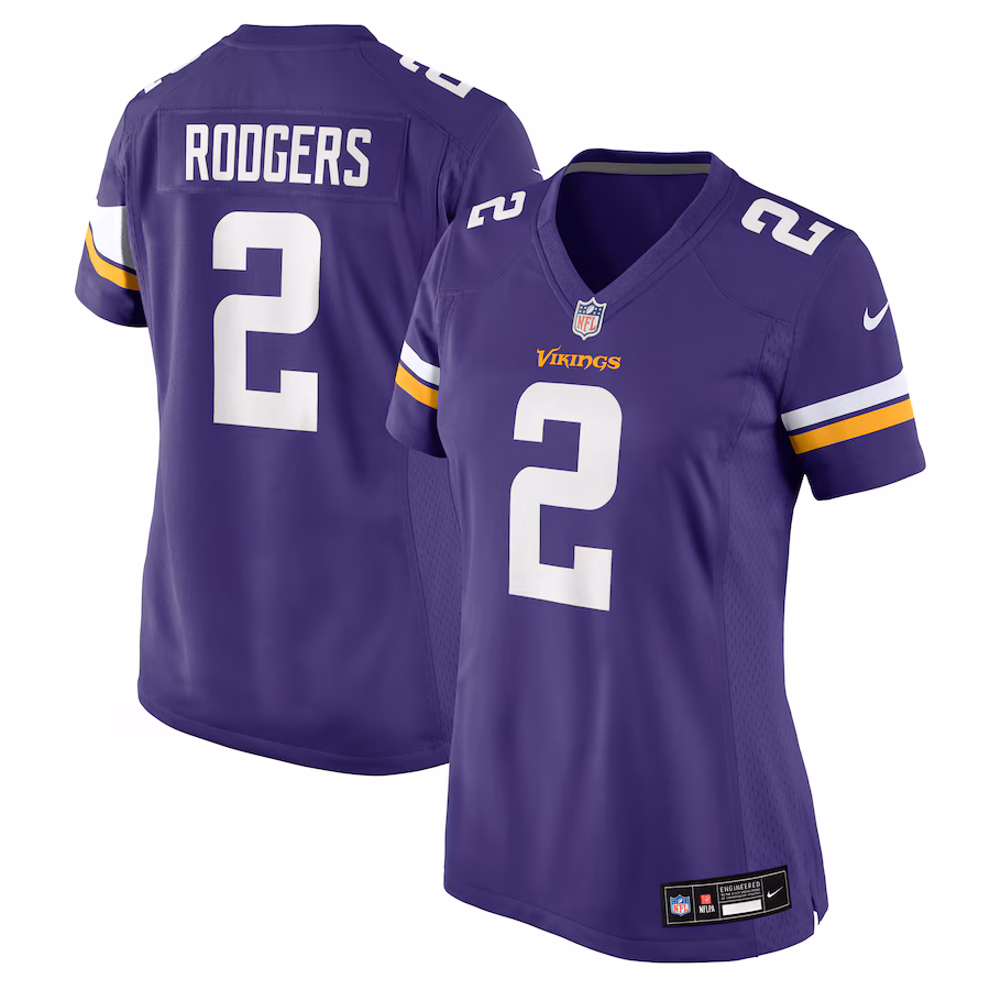 Women's Minnesota Vikings Isaiah Rodgers Nike Purple Team Game Jersey