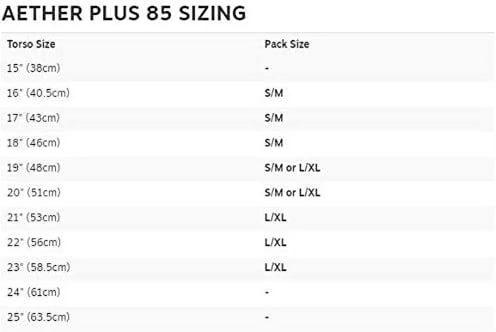 Osprey AETHER? PLUS 85 MEN'S BACKPACKING Size:L/XL - Curated Treasures Market