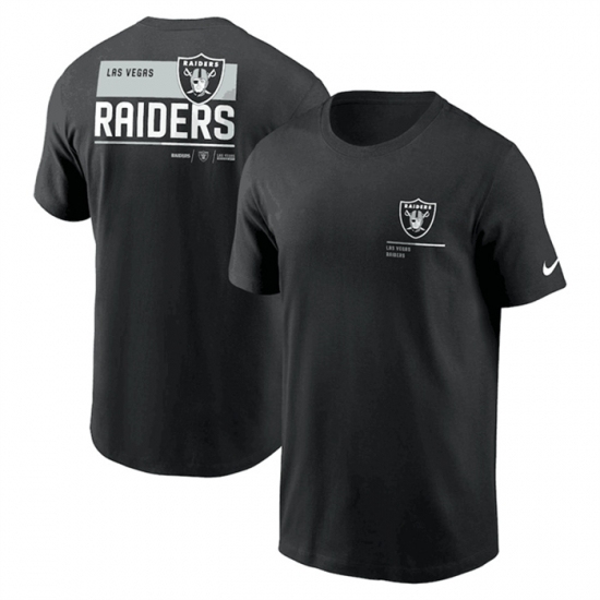 Men's Las Vegas Raiders Black Team Incline T Shirt