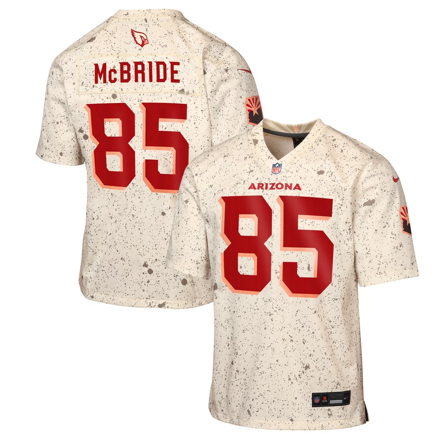Youth Arizona Cardinals Trey McBride Nike Natural 2025 Rivalries Collection Game Jersey