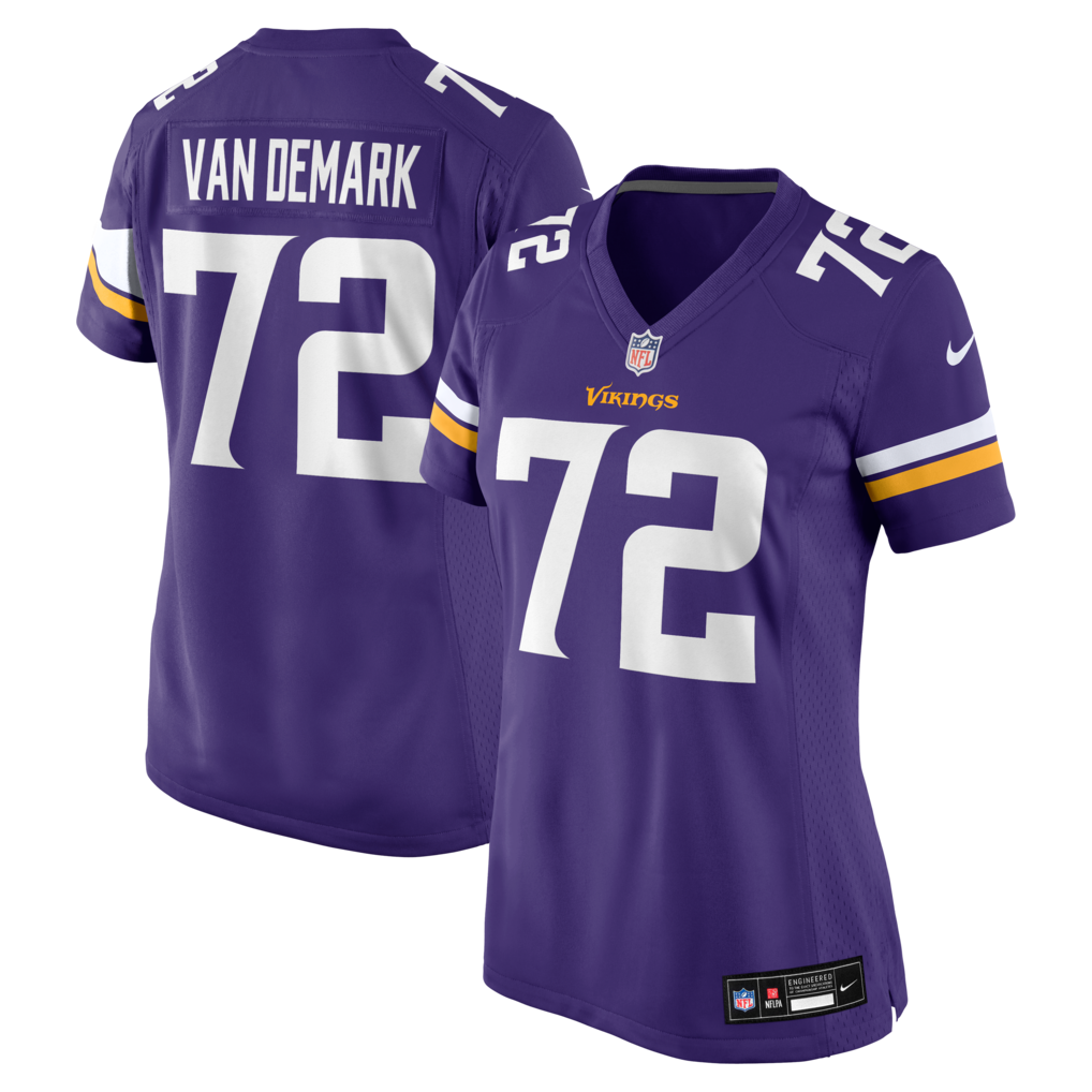 Women's Minnesota Vikings Ryan Van Demark Nike Purple Team Game Jersey