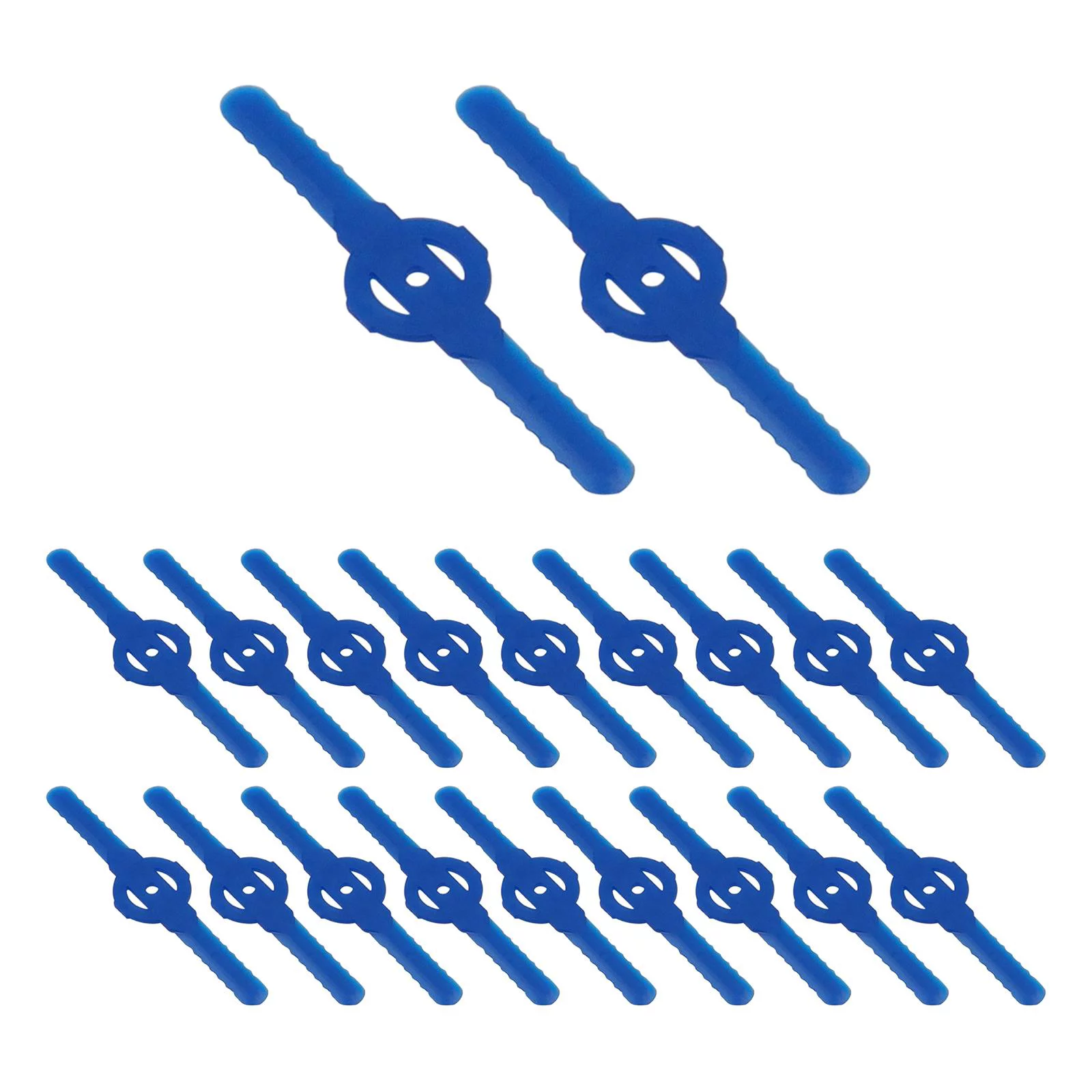 SunniMix 2x20 Brusher Cutter for Electric Cordless Mower Cutting Strimmer Tool Grass Trimmer 139 Mm Trimmer Head for Garden Mower , blue, 4 4 Pcs - Curated Treasures Market