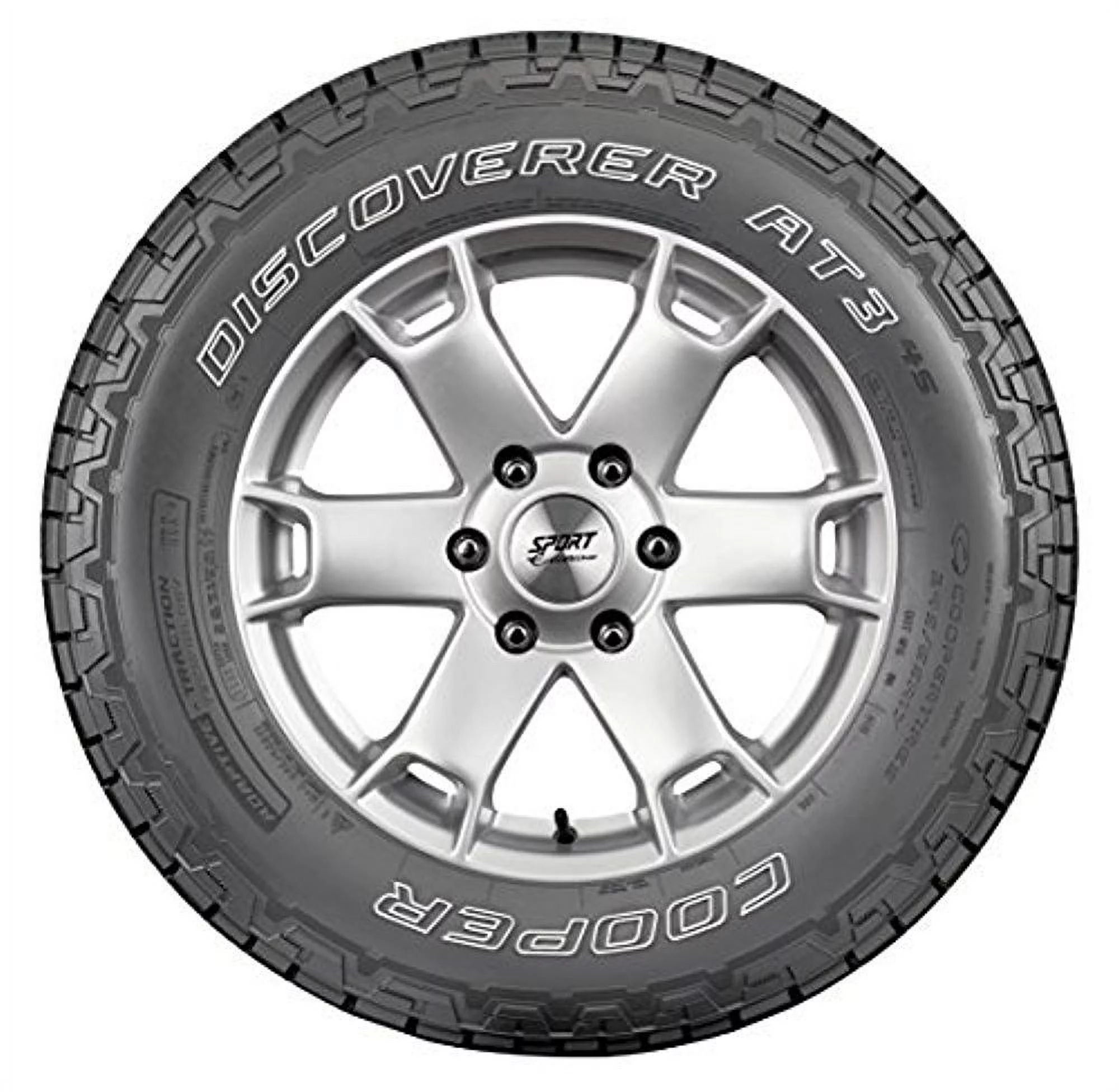 Cooper Discoverer AT3 4S All-Terrain Tire - 265/75R15 112T Fits: 1999-2000 Toyota Tacoma SR5. 1999 Ford Ranger XLT