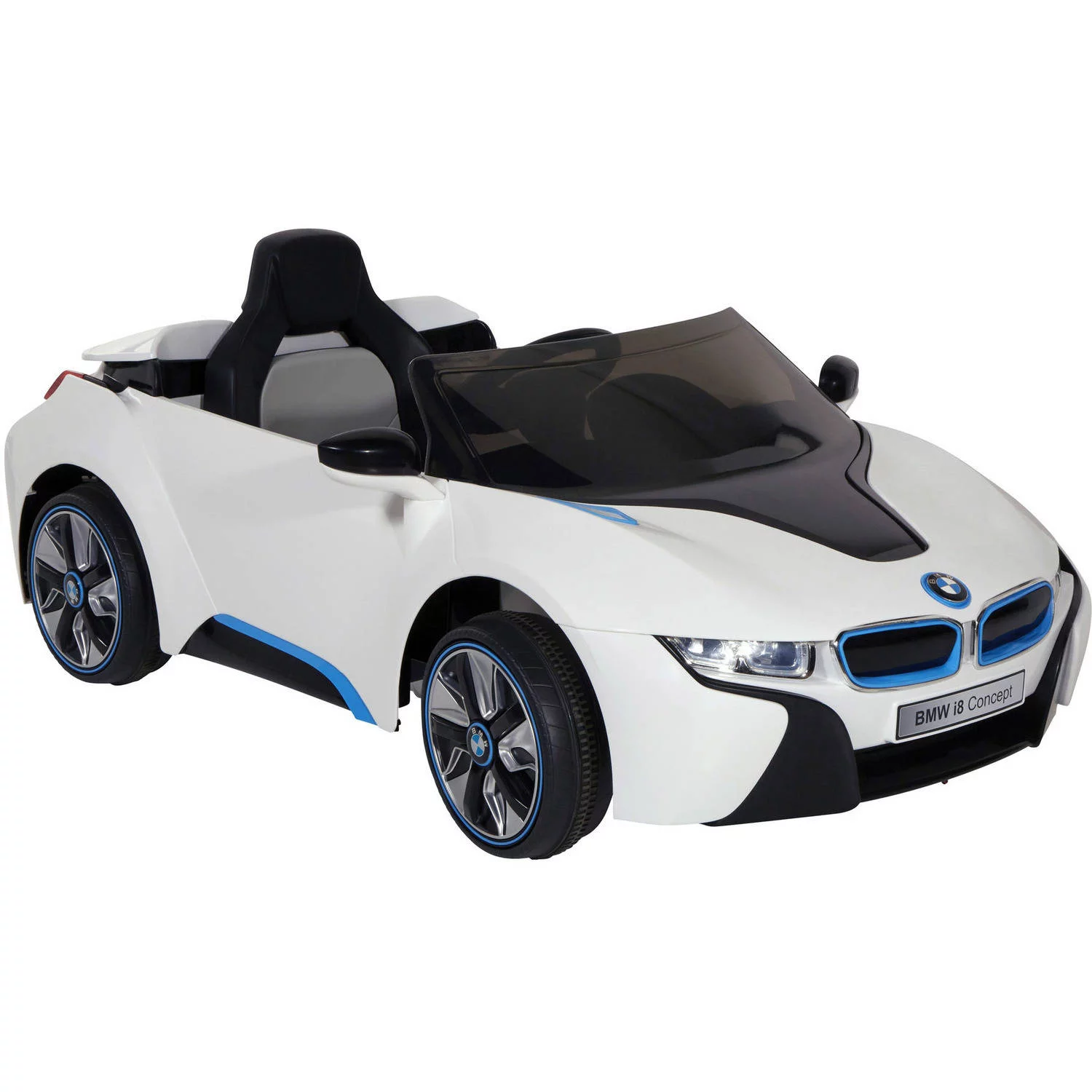 Dynacraft 6 Volt Battery Authentic BMW i8 Concept Ride On Toy Car with working LED Headlights - Curated Treasures Market