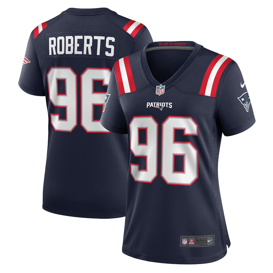 Women's New England Patriots Sam Roberts Nike Navy Game Jersey