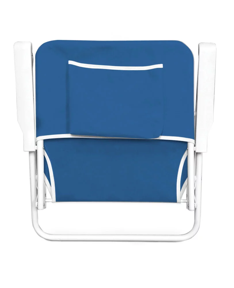 Caribbean Joe Folding Beach Chair - Blue Stripes