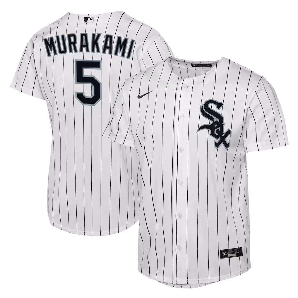 Youth Chicago White Sox Munetaka Murakami Nike White Home Replica Jersey