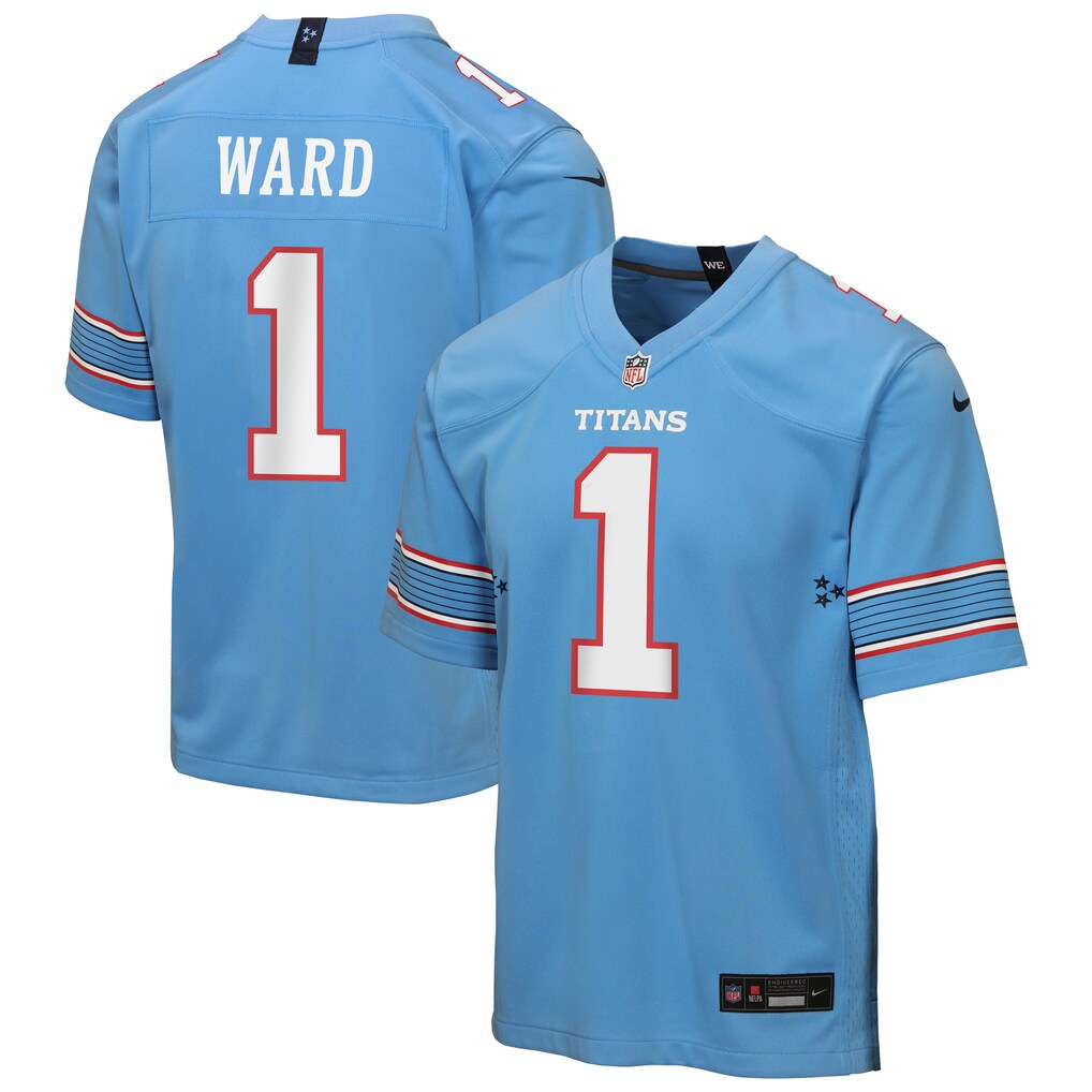 Youth Tennessee Titans Cameron Ward Nike Light Blue Game Jersey
