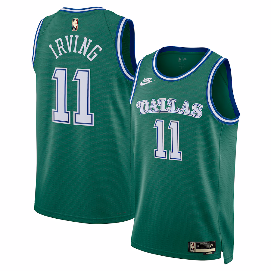 Unisex Dallas Mavericks Kyrie Irving Nike Green Swingman Jersey - Classic Edition