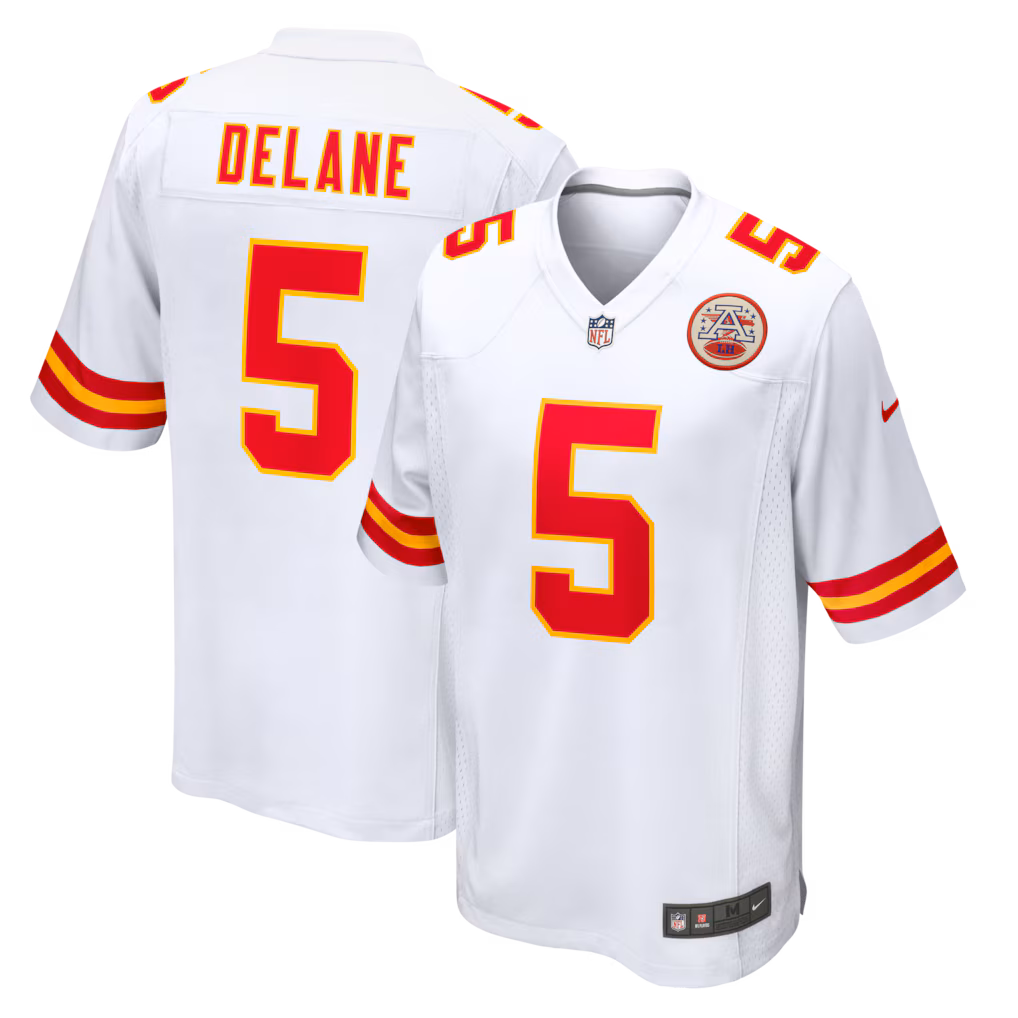 Men's Kansas City Chiefs Mansoor Delane Nike White  Jersey