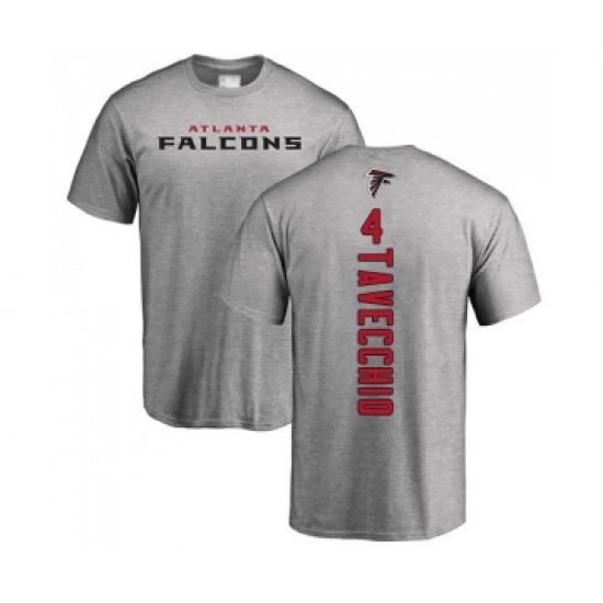 Football Atlanta Falcons #4 Giorgio Tavecchio Ash Backer T-Shirt