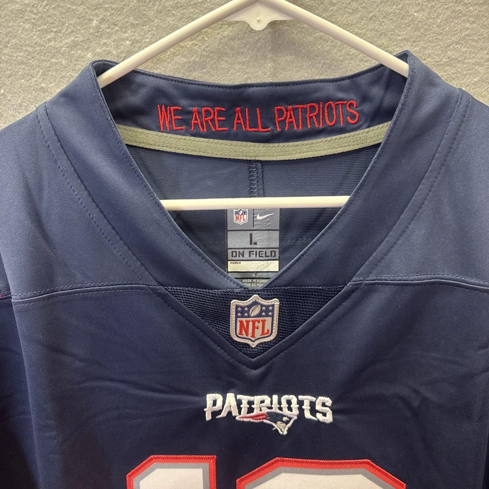 Men's New England Patriots Drake Maye Nike Navy  Vapor F.U.S.E. Stitched Limited Jersey
