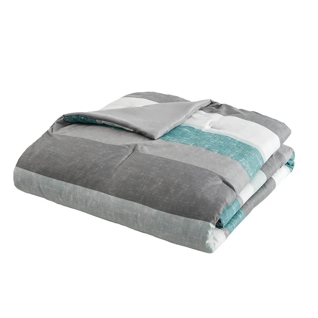 Gracie Mills Ware Striped Comforter Set with Bed Sheets - GRACE-15243 - Curated Treasures Market