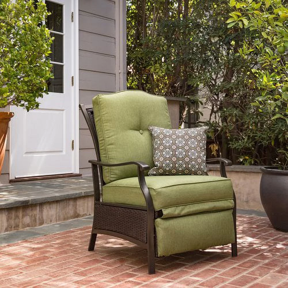 Better Homes & Gardens Providence with Cushion Wicker Outdoor Lounge Chair - Green - Curated Treasures Market