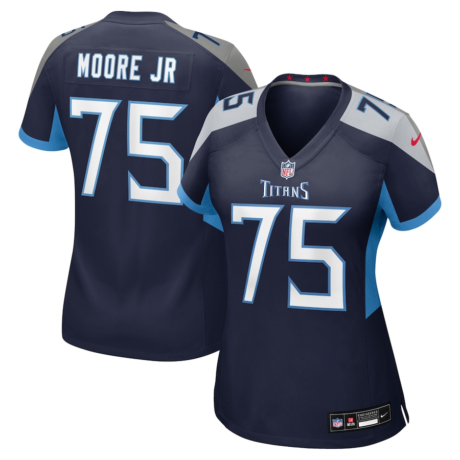 Women's Tennessee Titans Dan Moore Jr. Nike Navy Alternate Game Jersey