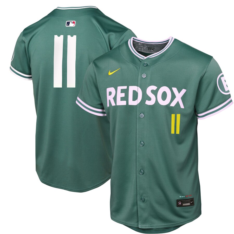 Youth Boston Red Sox Rafael Devers Nike Green 2025 City Connect Limited Player Jersey