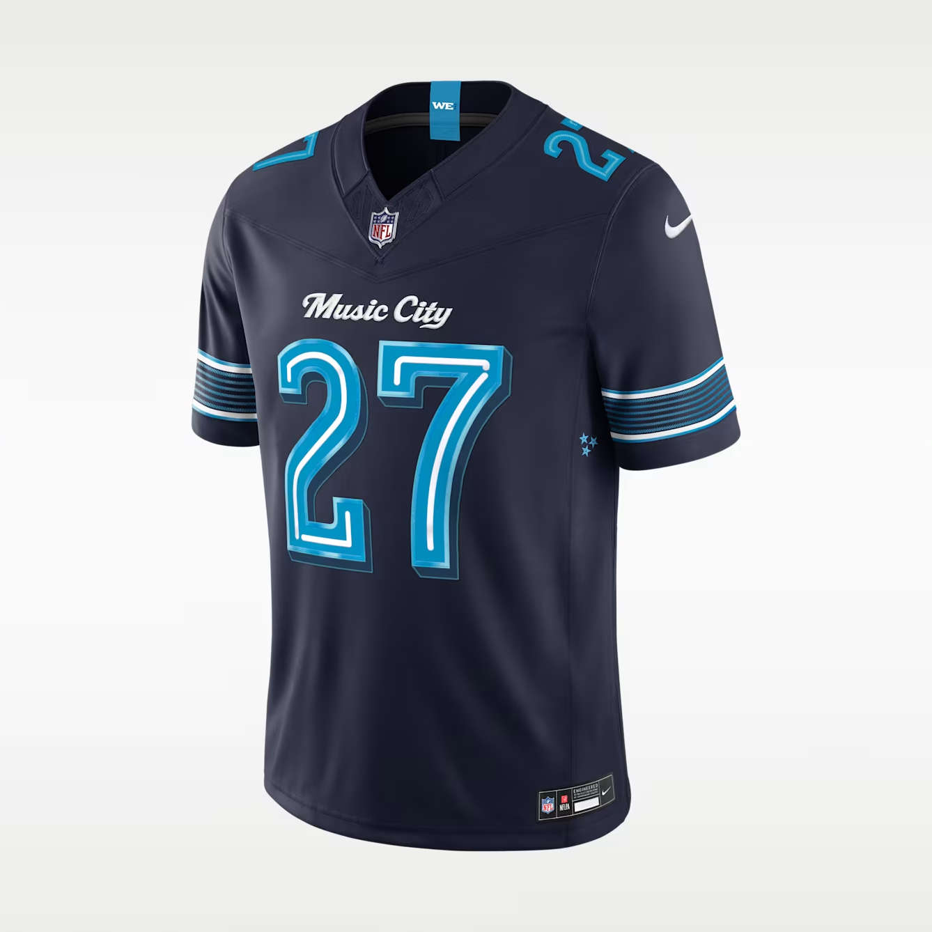 Men's TEddie George Tennessee Titans Rivalries Collection Vapor F.U.S.E. Stitched Limited Jersey