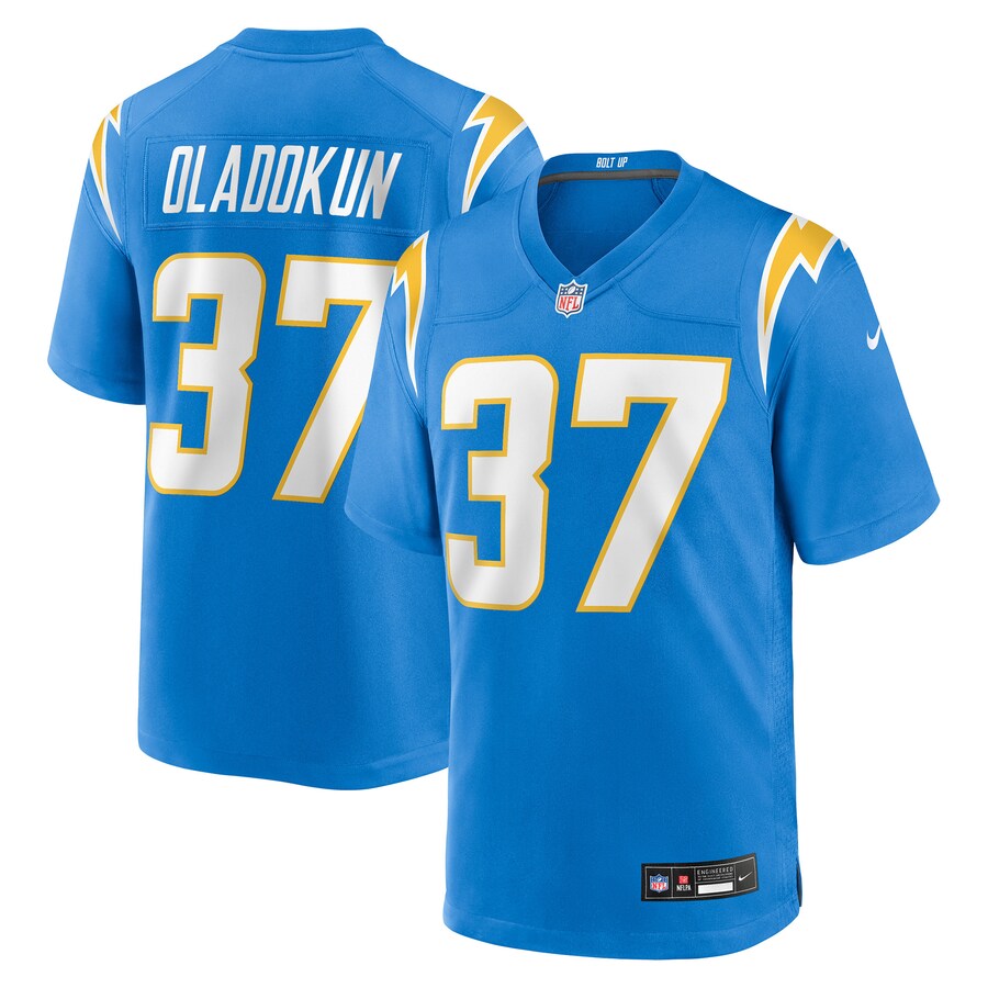 Men's Los Angeles Chargers Jordan Oladokun Nike Powder Blue Team Game Jersey