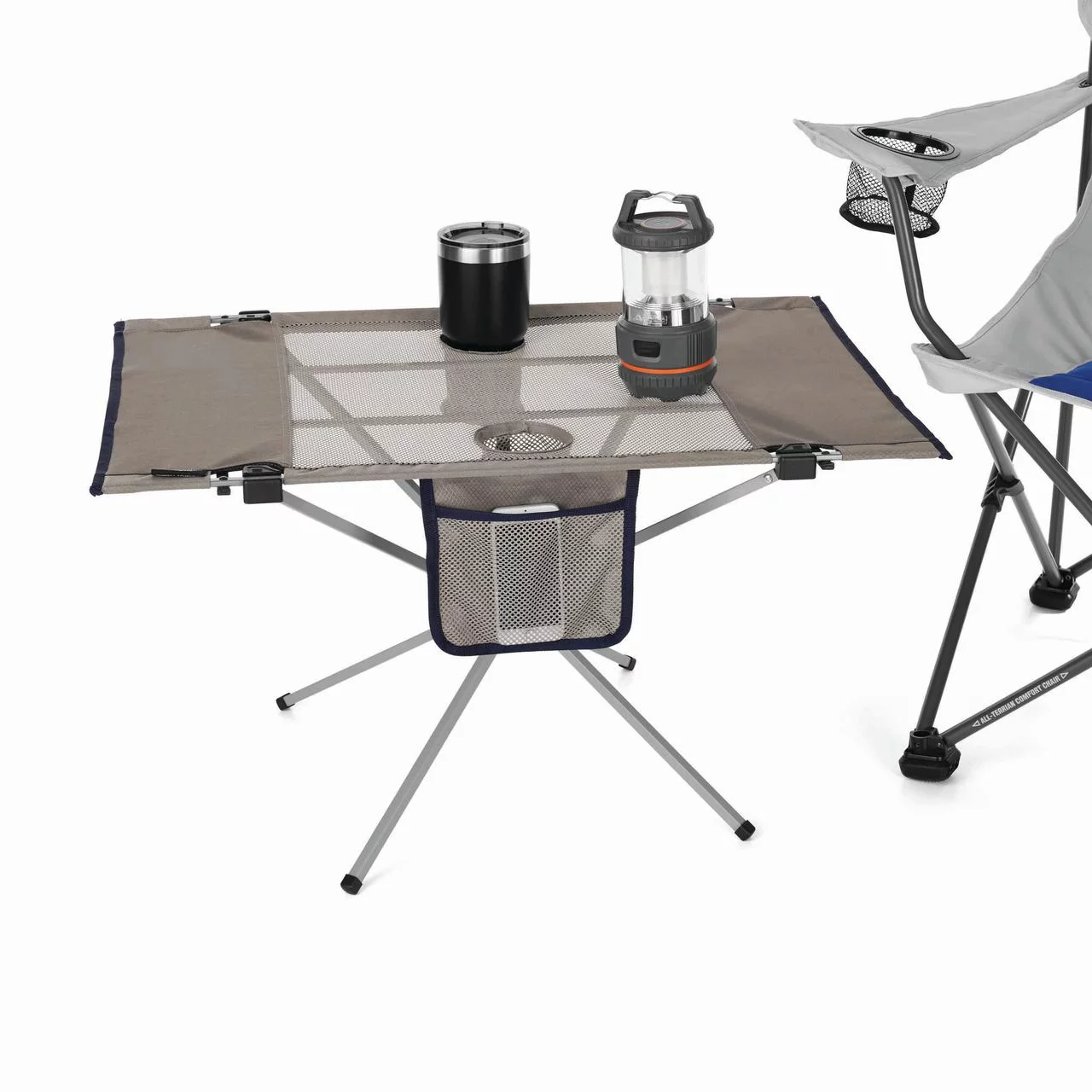 Ozark Trail Portable High-Tension Travel Table, Open Size 20.5 in x 31.5 in x 18.1 in