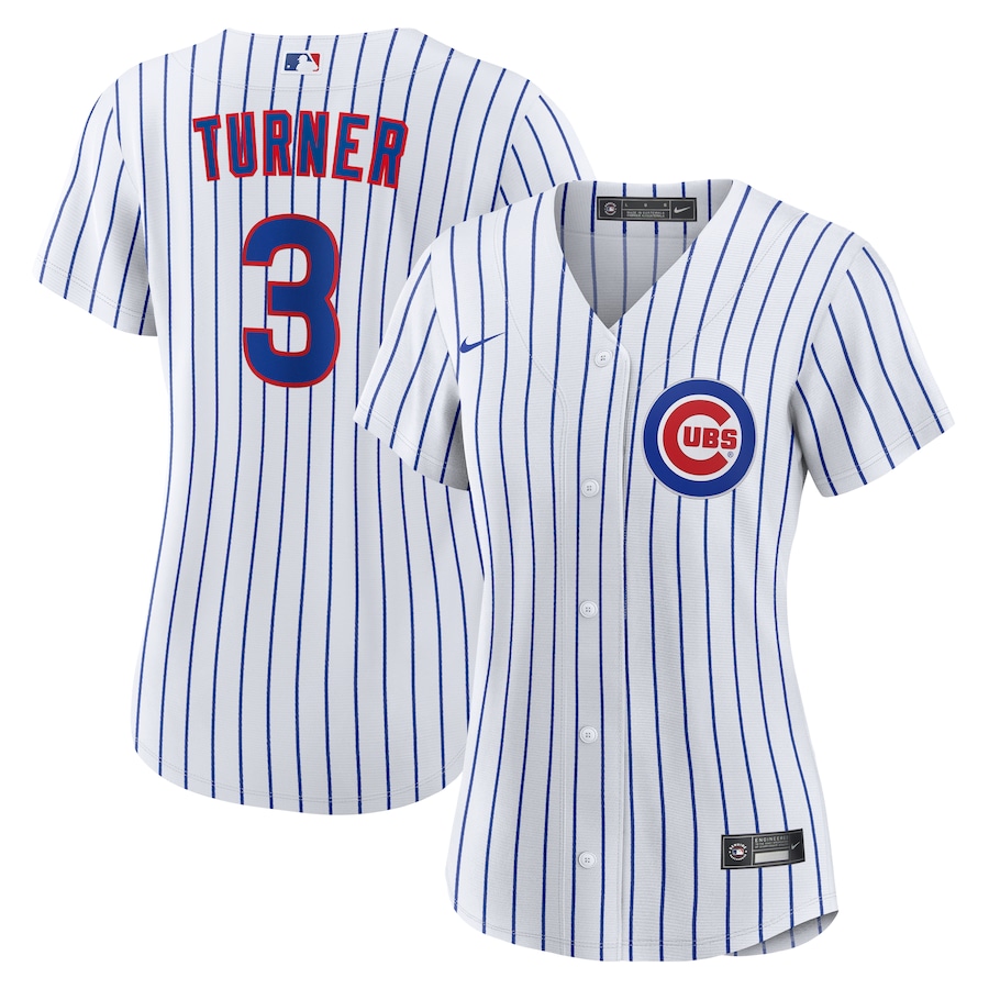 Women's Chicago Cubs Justin Turner Nike White Home Replica Jersey