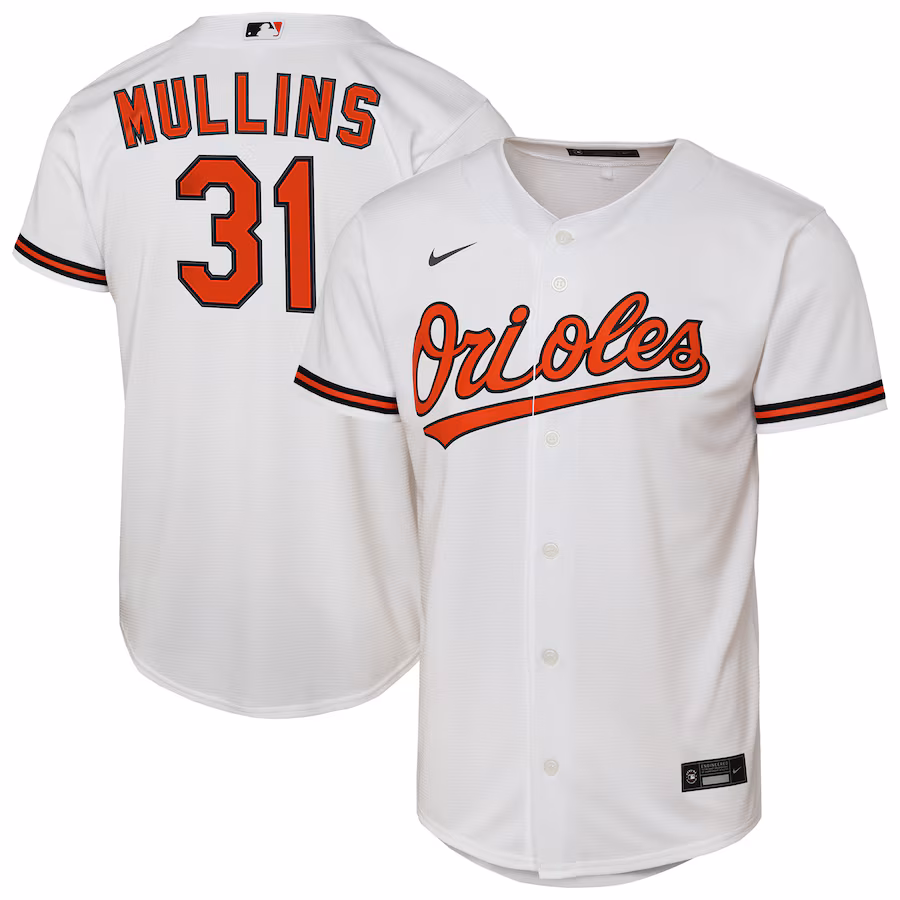Youth Baltimore Orioles Cedric Mullins Nike White Home Replica Player Jersey