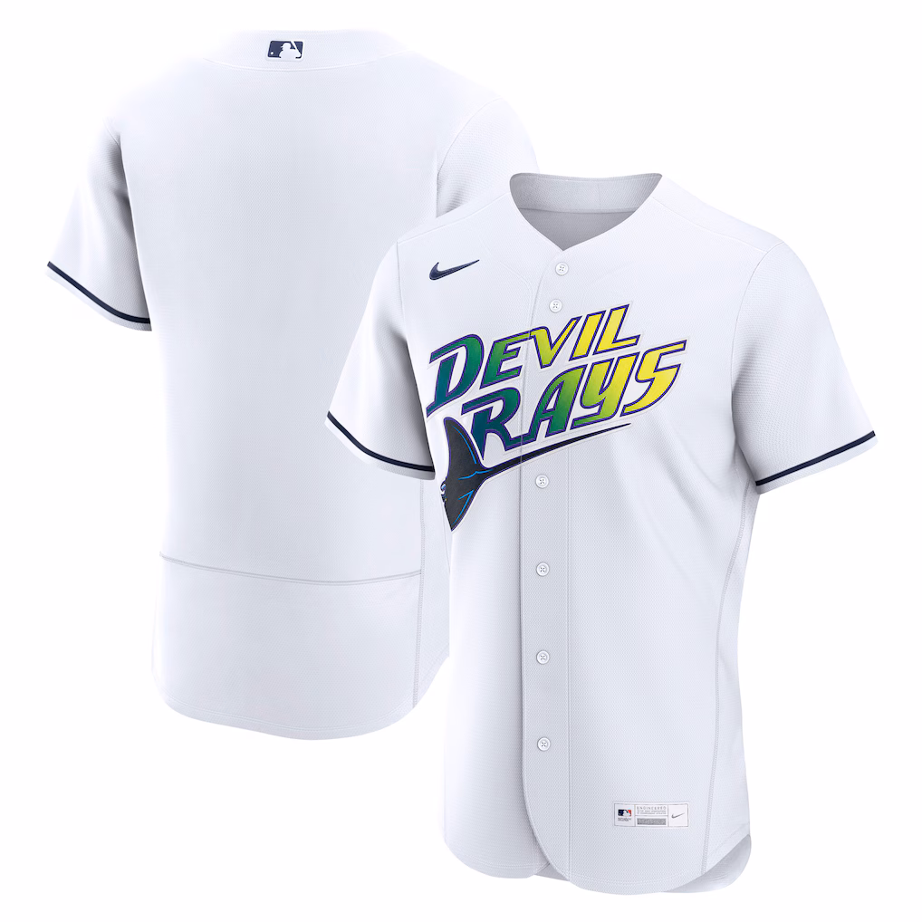 Men's Tampa Bay Rays Nike White Alternate 2 Authentic Jersey