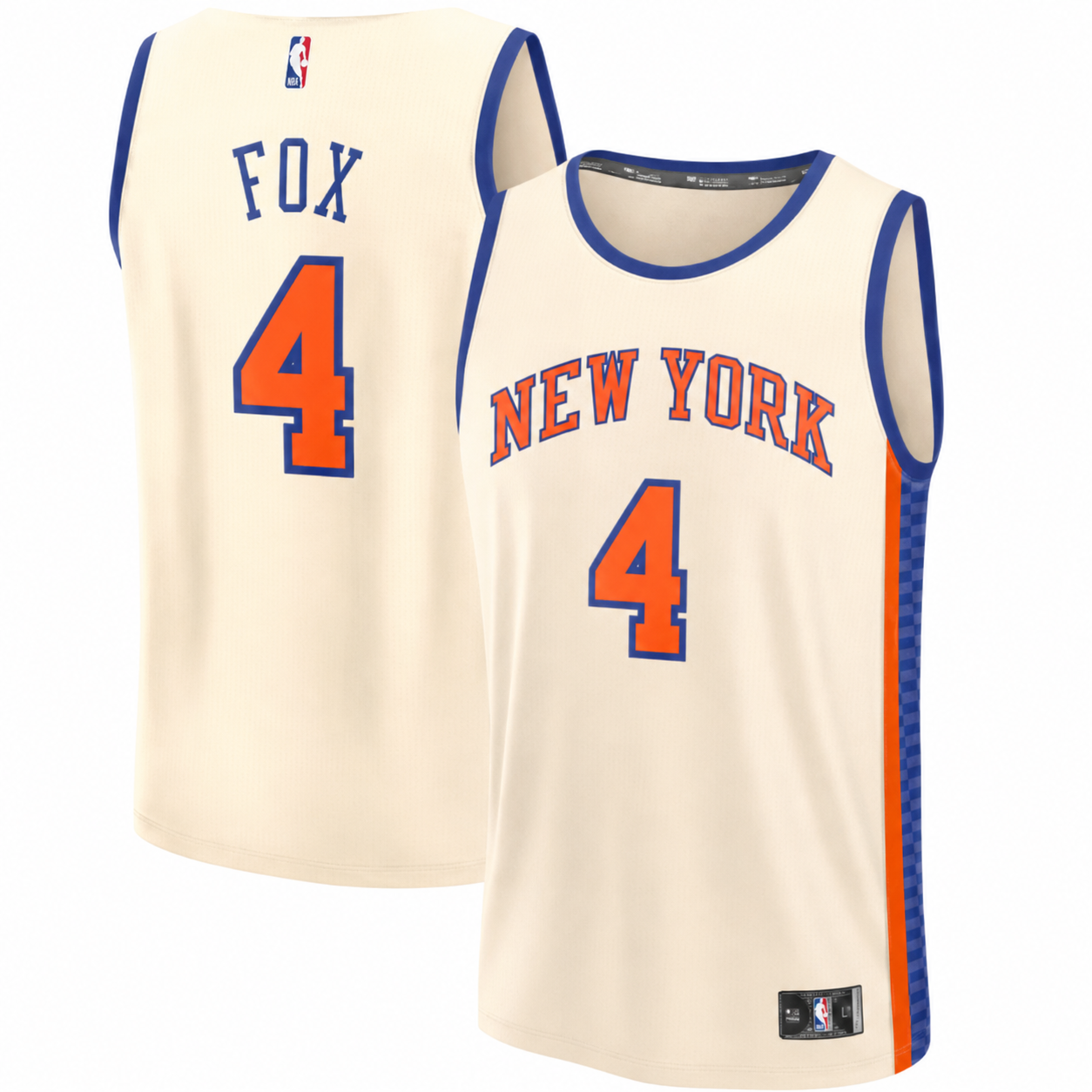 Men's New York Knicks Fanatics Cream 2025/26 City Edition FastRroaklorcov - FOX