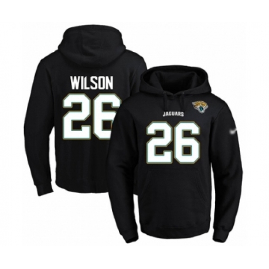 Football Men's Jacksonville Jaguars #26 Jarrod Wilson Black Name & Number Pullover Hoodie