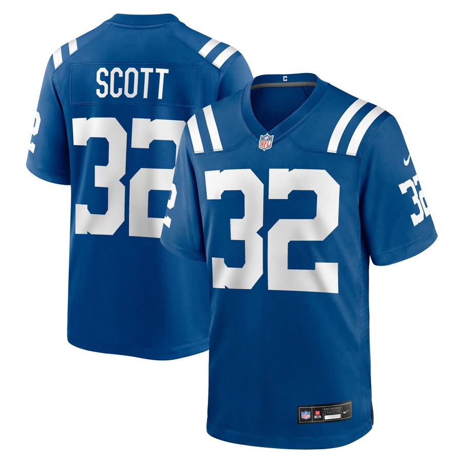 Men's Indianapolis Colts Daniel Scott Nike Royal Team Game Jersey