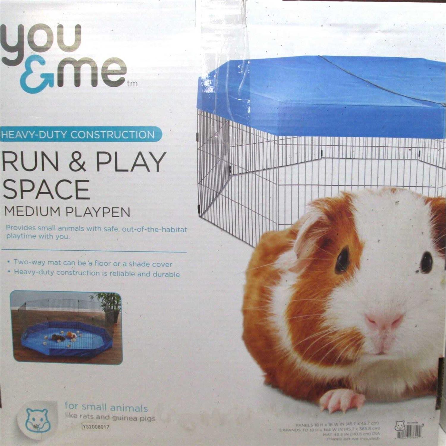 You & Me Run & Play Space Small Animal Playpen