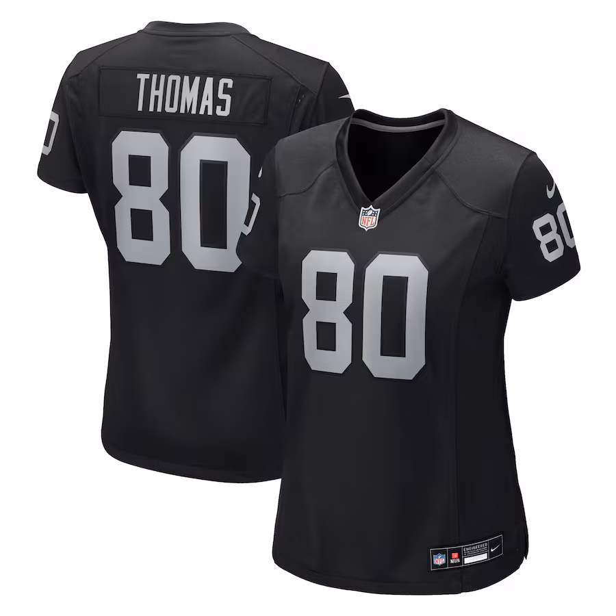 Women's Las Vegas Raiders Ian Thomas Nike Black Team Game Jersey