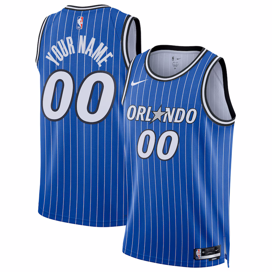 Unisex Orlando Magic Nike Blue Swingman Custom Jersey - Icon Edition