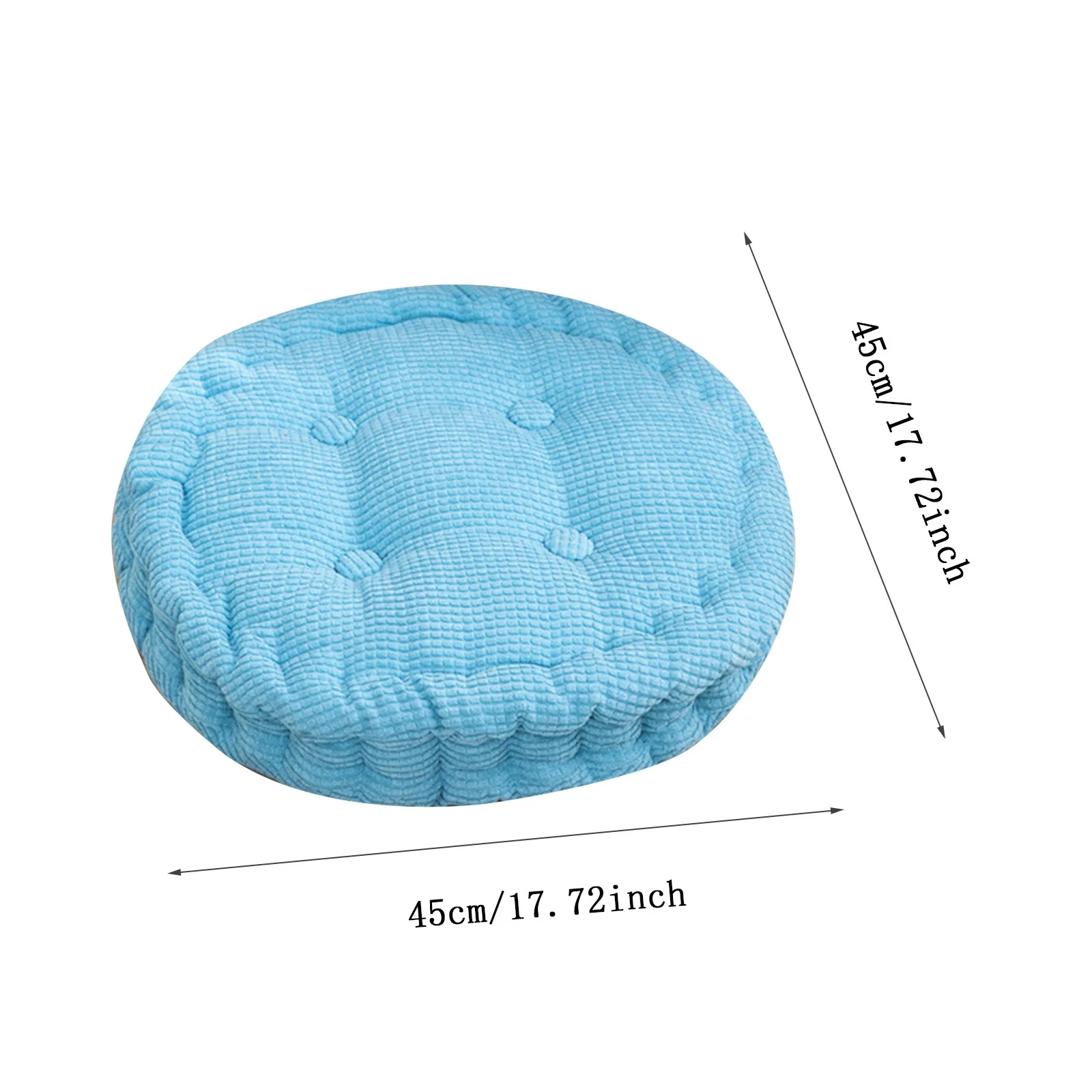 Alternating Pressure Pads Meditation Floor Pillow Set Of Squareand Round Pillows Seating For Adults Tufted Corduroy Floor Cushion For Balcony Outdoor Living Room - Curated Treasures Market