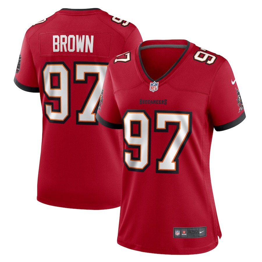 Women's Tampa Bay Buccaneers Earnest Brown IV Nike Red Team Game Jersey