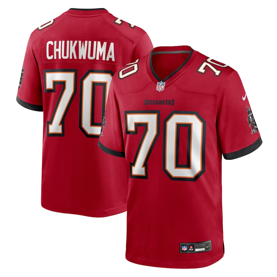 Men's Tampa Bay Buccaneers Ben Chukwuma Nike Red Team Game Jersey