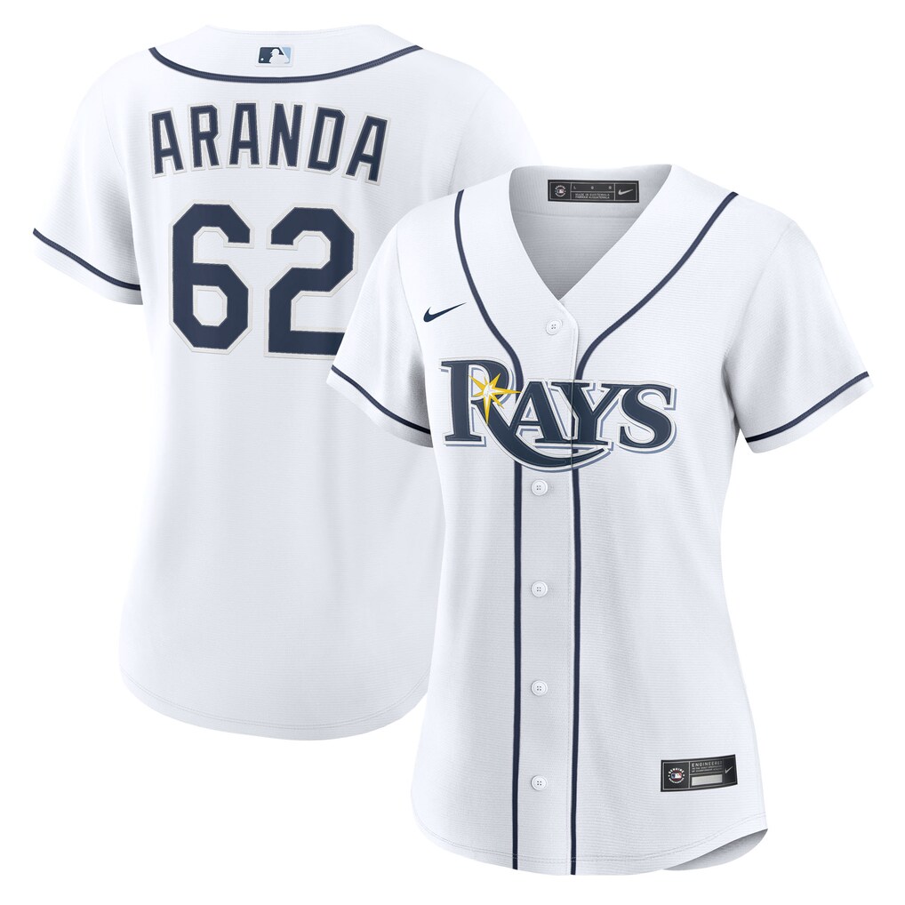 Women's Tampa Bay Rays Jonathan Aranda Nike White Home Replica Jersey