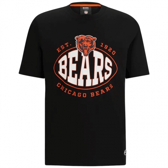 Men's Chicago Bears Black BOSS X Trap T Shirt