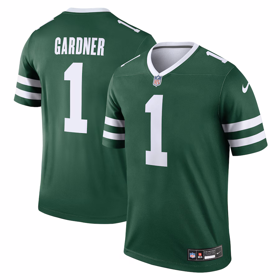 Men's New York Jets Ahmad Sauce Gardner Nike Green Legend Player Performance Top