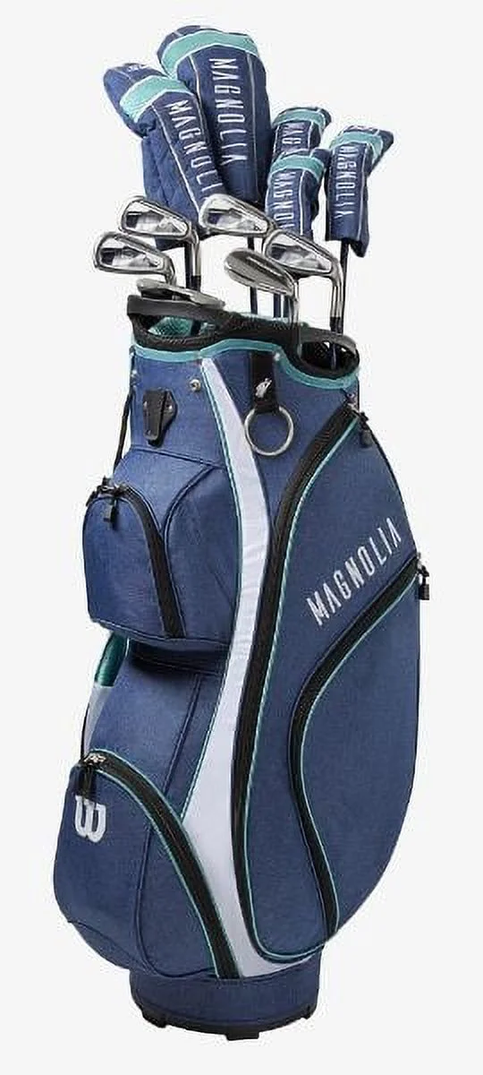 NEW Wilson Women's Golf Magnolia Cart Complete Set with Driver, Navy, Right Hand - Curated Treasures Market