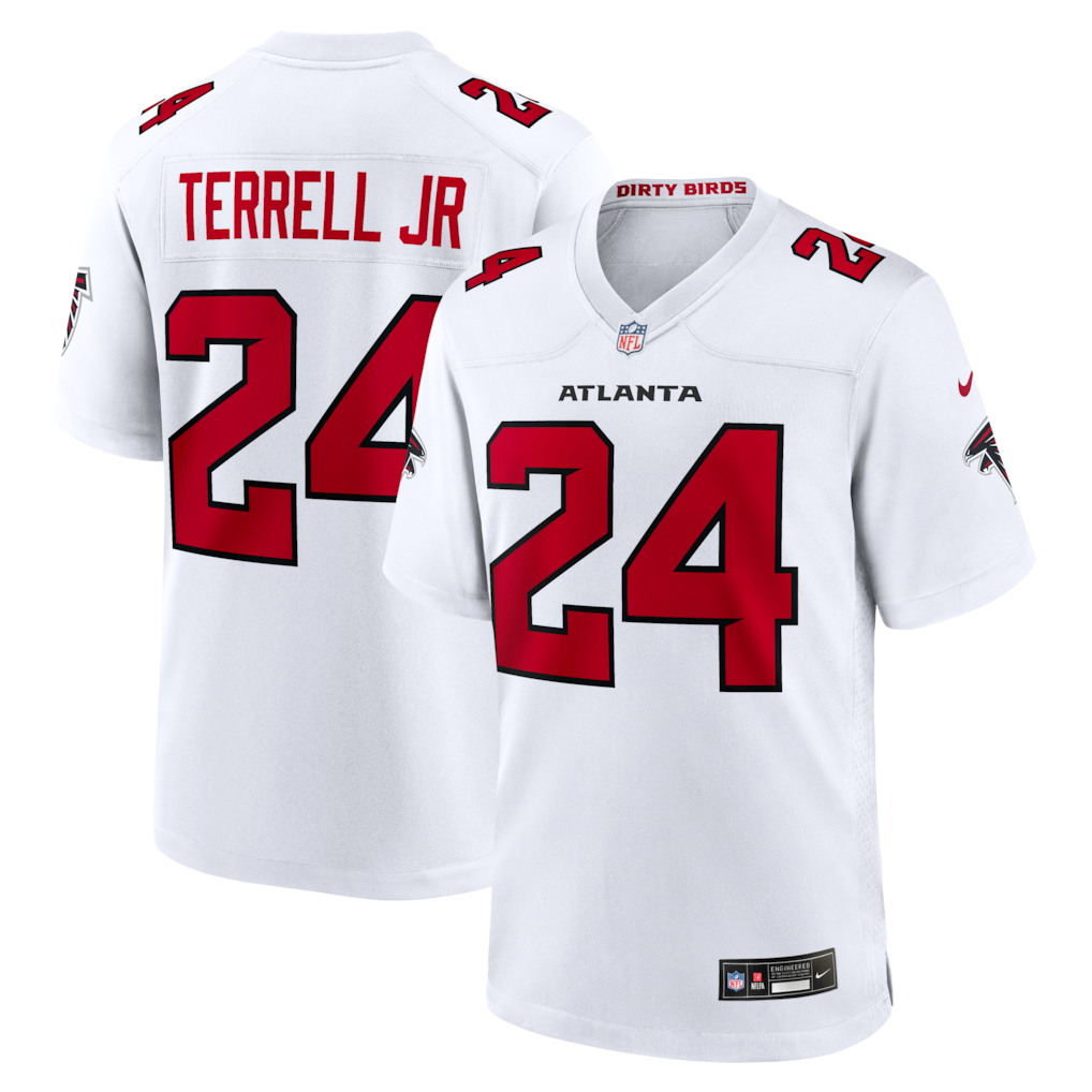 Men's Atlanta Falcons A.J. Terrell Nike White Game Jersey