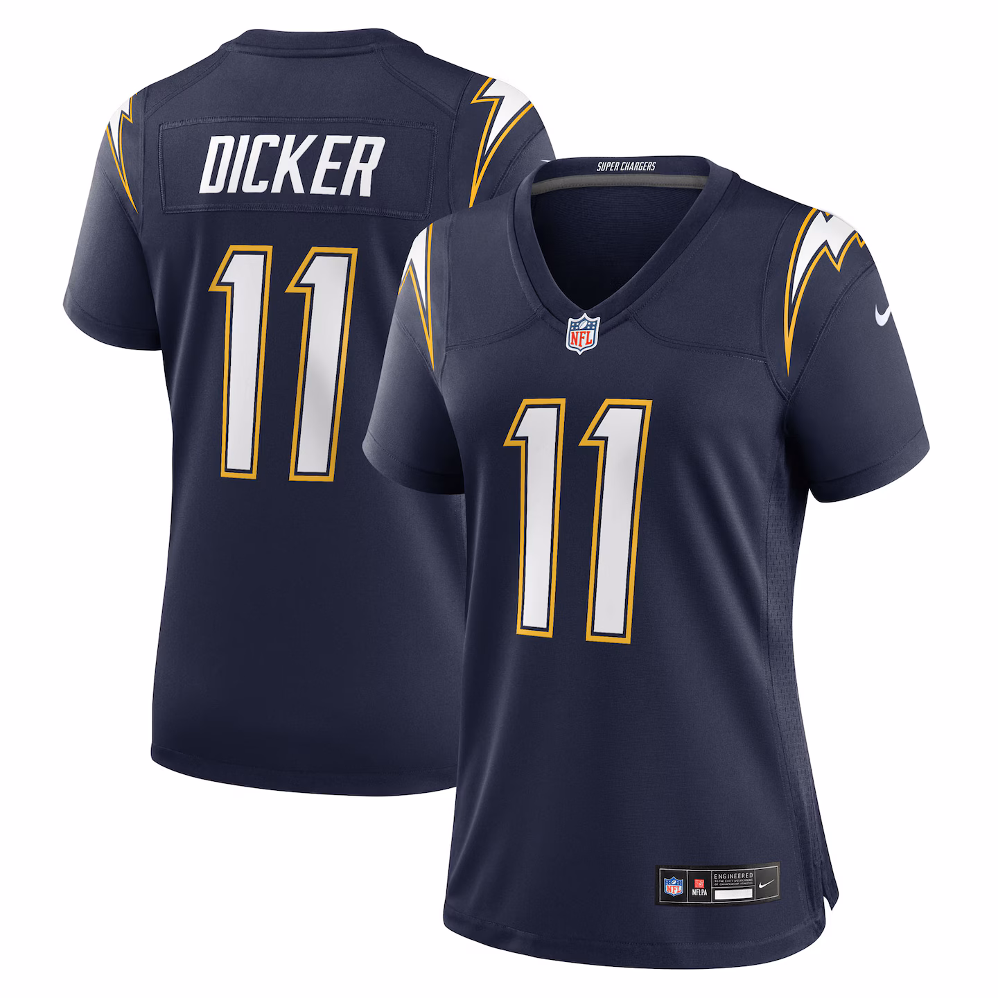 Women's Los Angeles Chargers Cameron Dicker Nike Navy Alternate Game Jersey