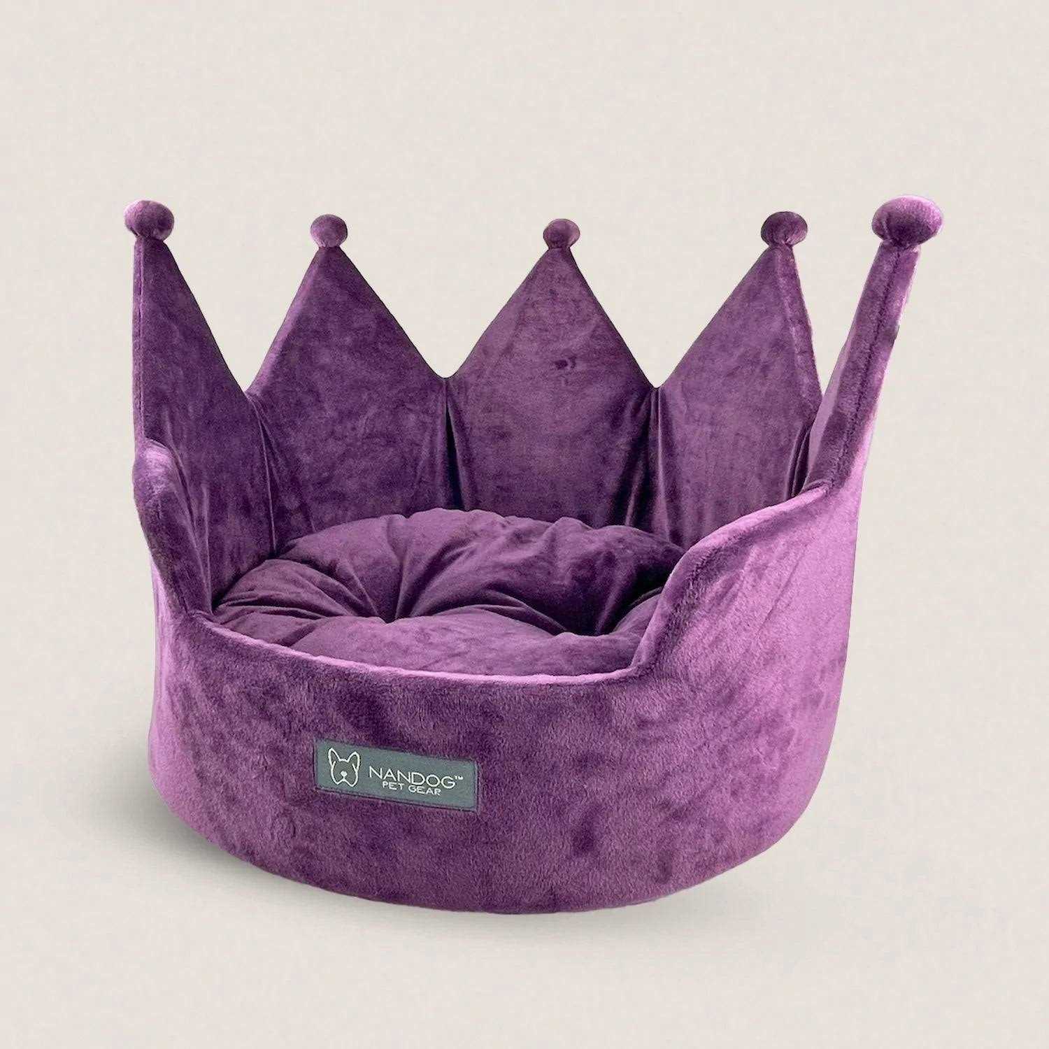 Nandog Crown Dog Cat Bed