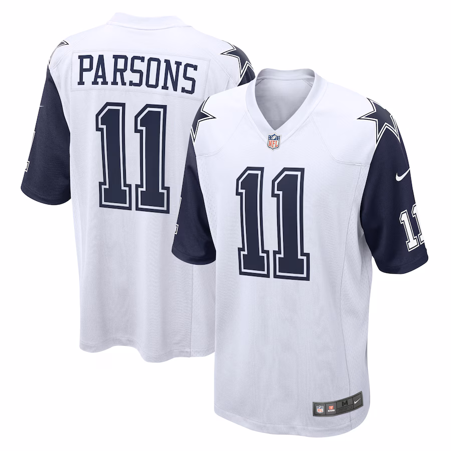 Men's Dallas Cowboys Micah Parsons Nike White Alternate Game Team Jersey