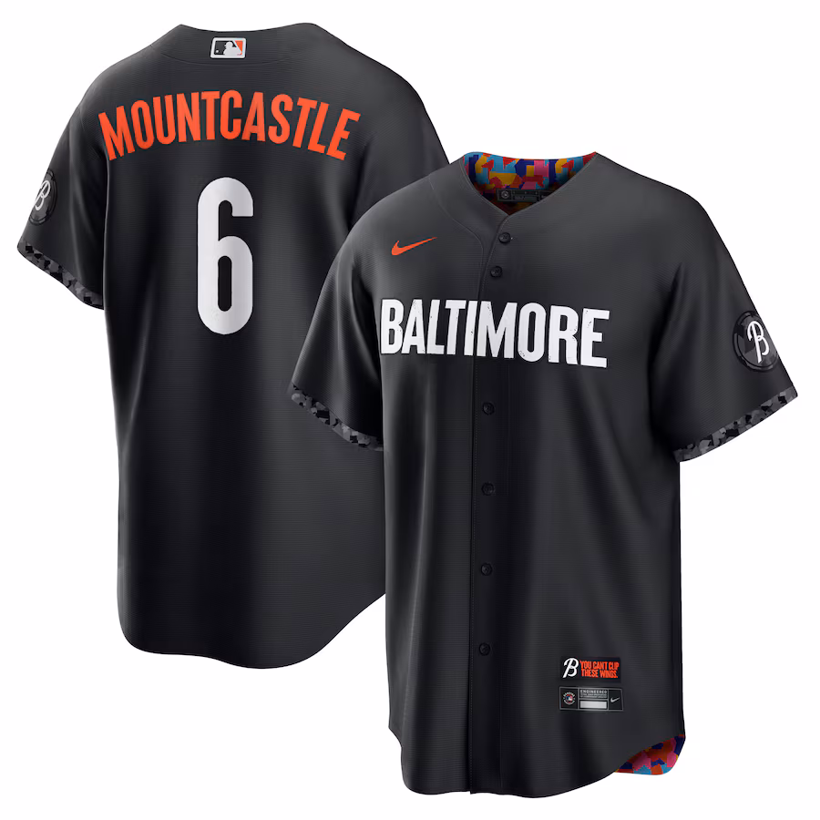 Men's Baltimore Orioles Ryan Mountcastle Nike Black City Connect Replica Player Jersey