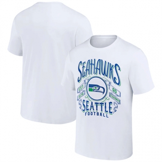 Men's Seattle Seahawks White X Darius Rucker Collection Vintage Football T Shirt